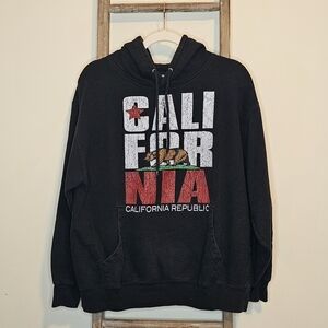 ⭐️40% Off⭐️ XNT Vintage Black California Hooded Sweatshirt